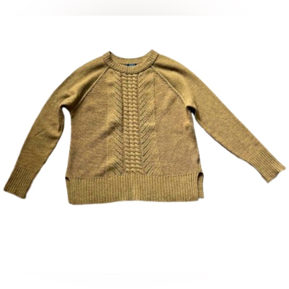 J. Crew Mustard Yellow Knit Wool Sweater
